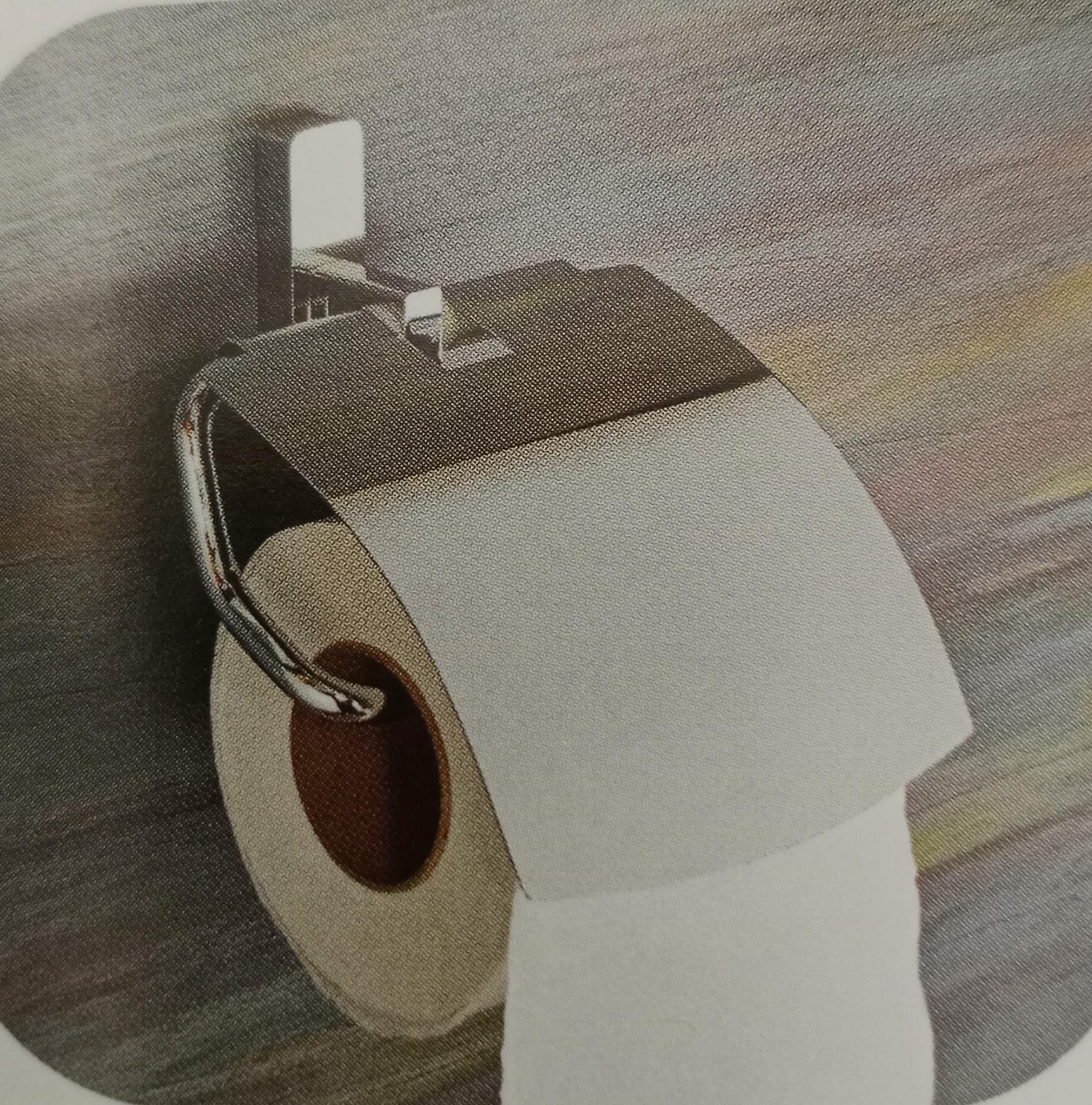 DECOR TOPAZ PAPER HOLDER WITH LID TP0006